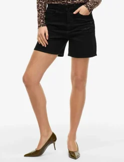 VIJAF HW DESTROY DENIM SHORTS - Jeansshorts