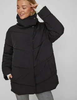 VILOUISA L/S NEW PADDED SHORT COAT/SU/PB - Dun- & vadderade jackor