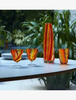 Vinglas Folk Orange/Red/Yellow Set 2 LSA - Vitvinsglas