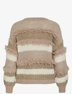 VITURI O-NECK L/S SEQUIN KNIT TOP - Stickat