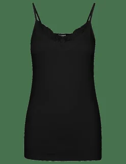 VMINGE LACE SINGLET JRS NOOS - Linnen