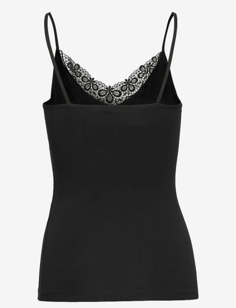 VMINGE LACE SINGLET JRS NOOS - Linnen