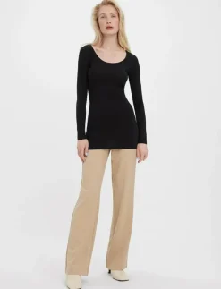 VMMAXI MY LS SOFT LONG U-NECK NOOS - Långärmade toppar