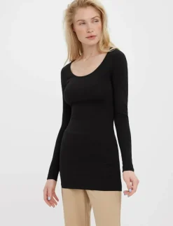 VMMAXI MY LS SOFT LONG U-NECK NOOS - Långärmade toppar
