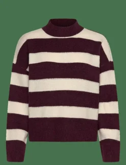 VMMINEZ LS HIGHNECK SHORT PULLOVER - Stickat