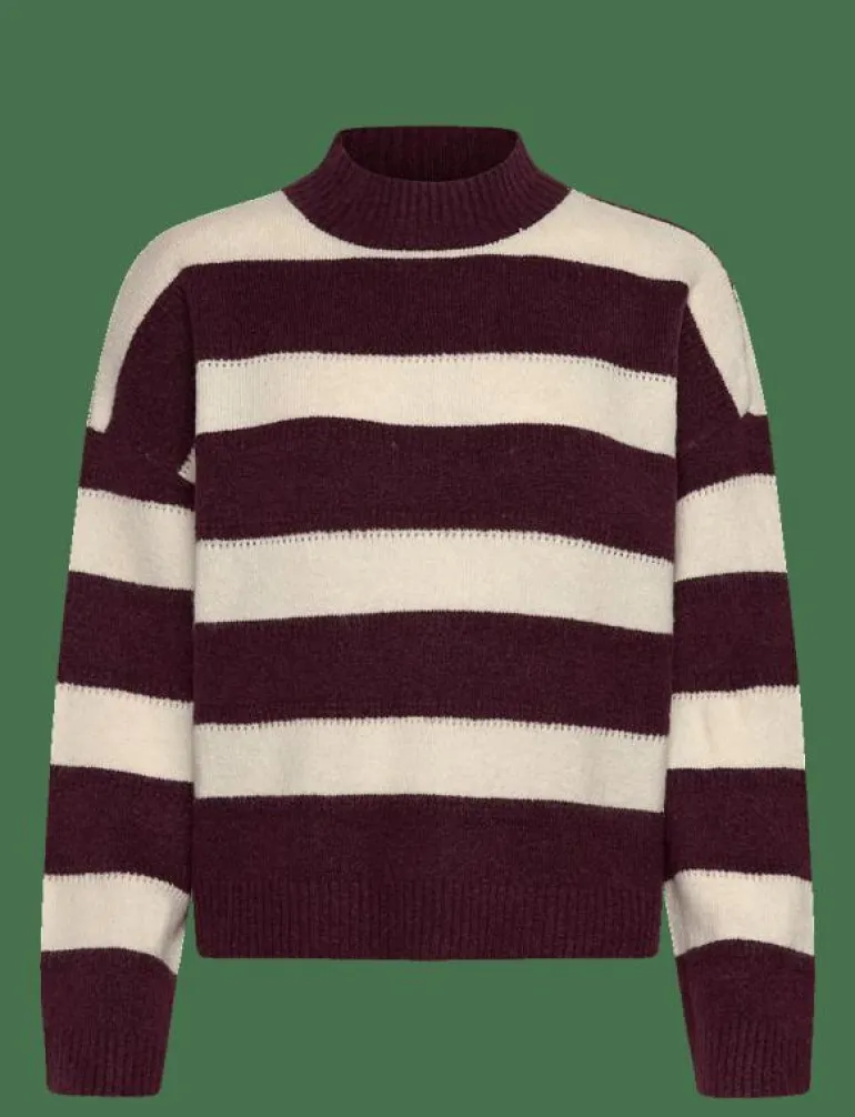 VMMINEZ LS HIGHNECK SHORT PULLOVER - Stickat