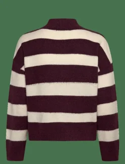 VMMINEZ LS HIGHNECK SHORT PULLOVER - Stickat
