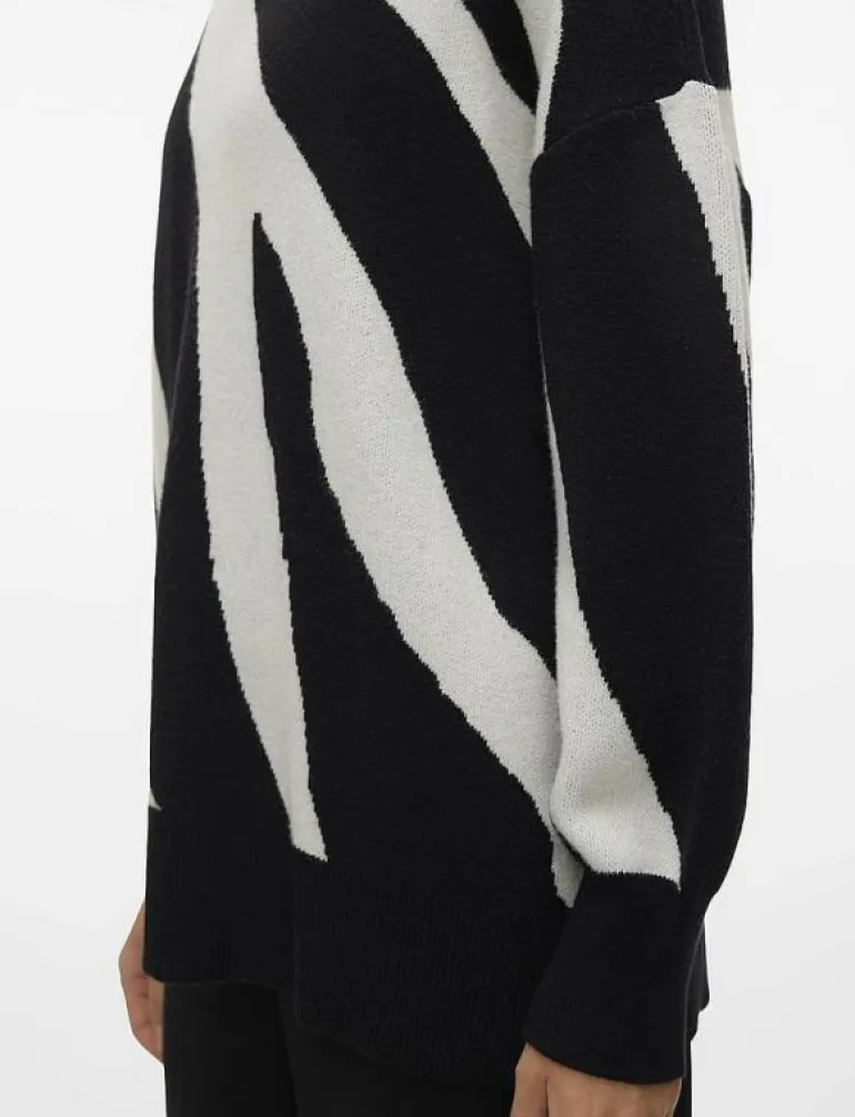 VMNANCY LS O-NECK LONG PULLOVER BOO - Stickat