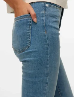 VMSOPHIA HW SKINNY JEANS LT BL NOOS - Skinny Jeans