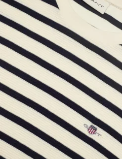 WAFFLE STRIPE SS T-SHIRT - Kortärmad t-shirt