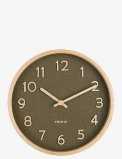 Wall clock Pure wood grain small - Väggklockor