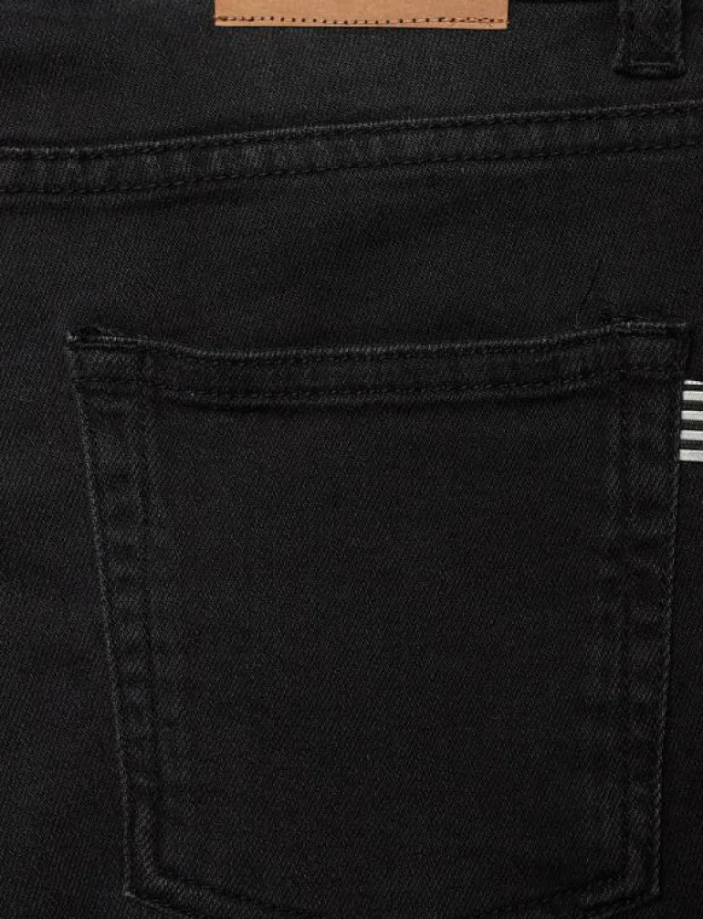 Washed Black / Black Jagino Pants - Regular jeans
