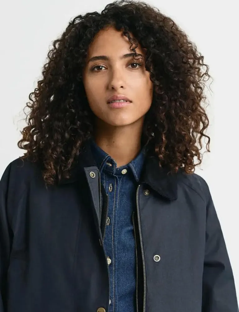 WAXED COTTON DOUBLE DECKER JACKET - Utilityjackor
