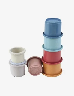 Wheat Straw Stacking Cups, 8 pcs. - Stapelbara klossar