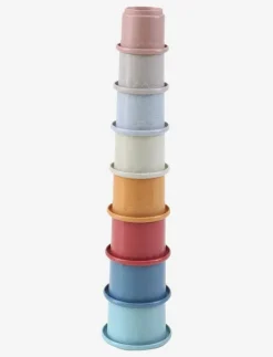 Wheat Straw Stacking Cups, 8 pcs. - Stapelbara klossar