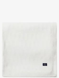 White Jacquard Cotton Tablecloth - Dukar & löpare