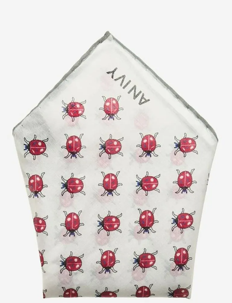 White Ladybird Pocket - Näsdukar