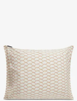 White/Beige Rope Printed Cotton Poplin Pillowcase - Kuddfodral