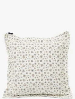 White/Beige Snowflake Printed Flannel Pillowcase - Örngott