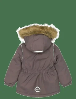 Winter Jacket waist Solid w. Fake F - Vinterjacka