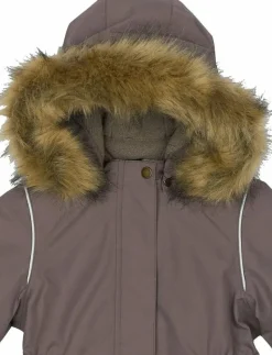 Winter Jacket waist Solid w. Fake F - Vinterjacka