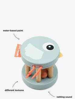 Wooden rattle Birdee Blue - Interaktiva leksaker