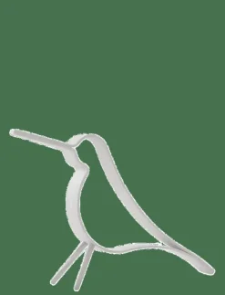 Woody Bird White Large - Träfigurer