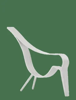 Woody Bird White Medium - Träfigurer