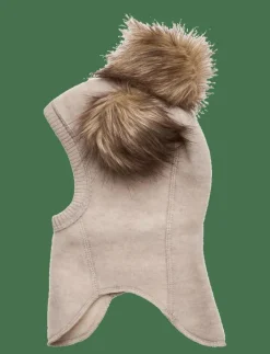 Wool Fullface w. Pom Pom - Balaclava