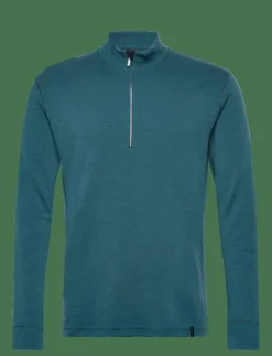 Wool/Bamboo Half Zip Sweater - Pyjamasöverdelar