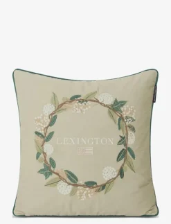 Wreath Logo Organic Cotton Twill Pillow Cover - Kuddfodral