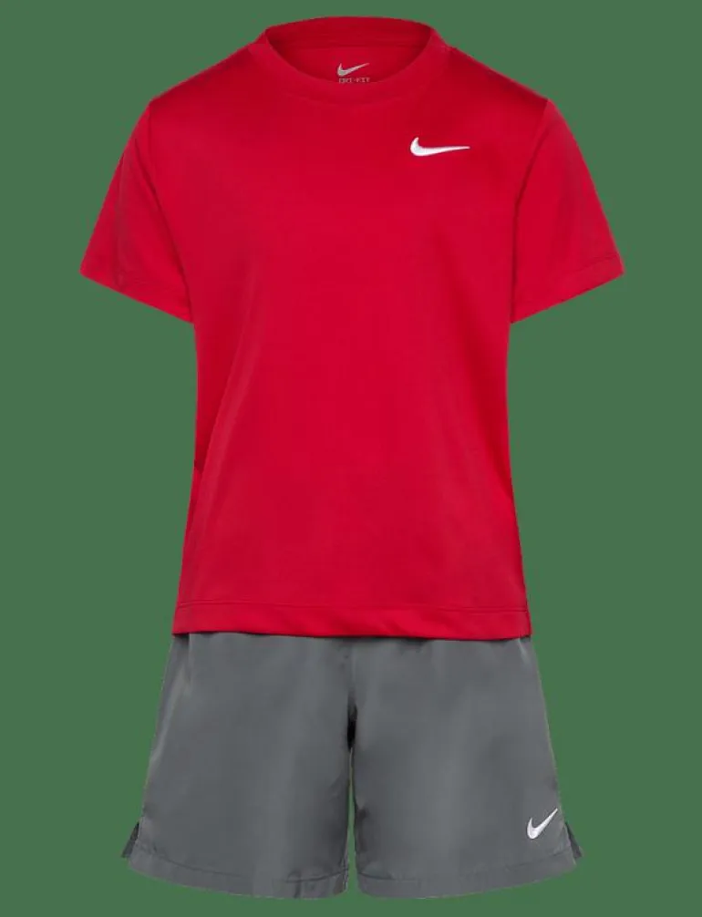 WS-WOVEN SHORT SET - Set med kortärmad t-shirt