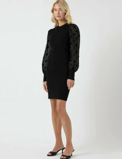 YASDOTME LS KNIT DRESS S. NOOS - Korta klänningar