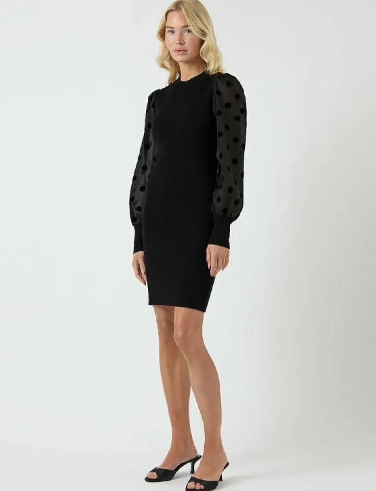 YASDOTME LS KNIT DRESS S. NOOS - Korta klänningar