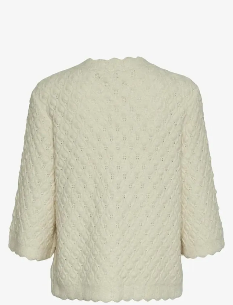 YASEGSA 3/4 KNIT CARDIGAN S. - Koftor