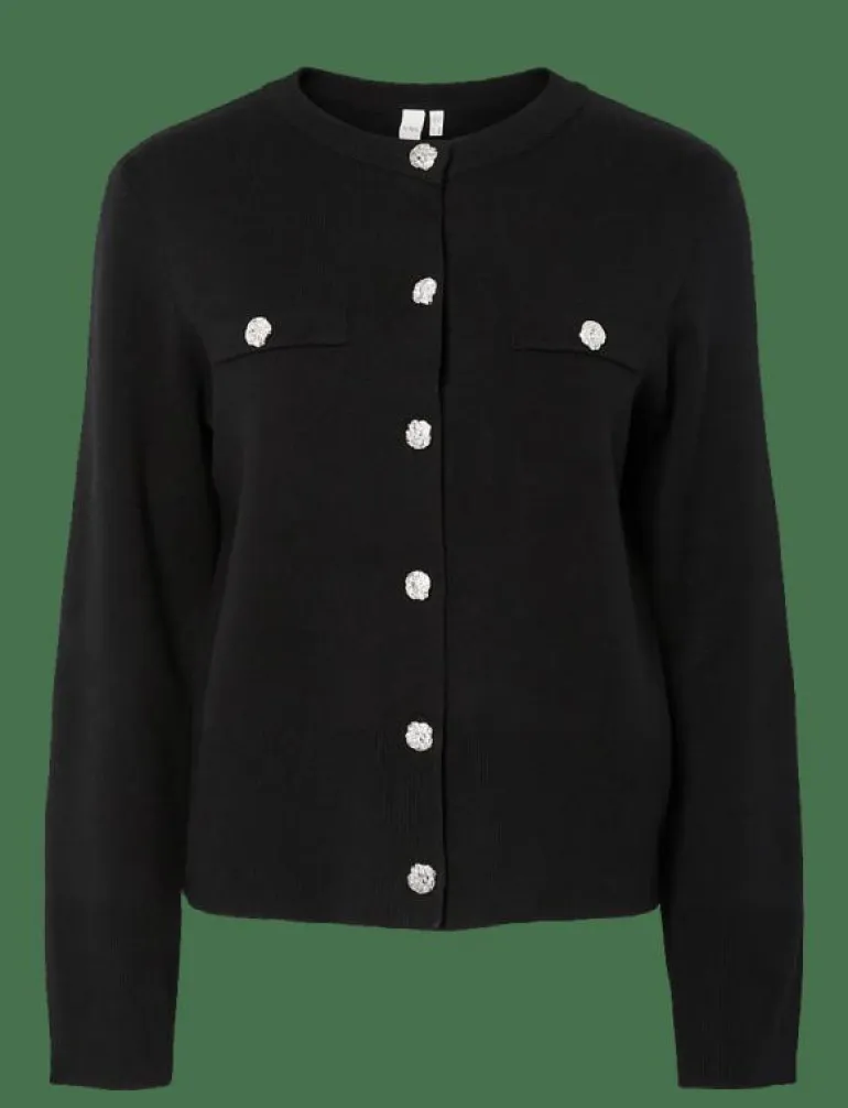 YASPIMI LS KNIT CARDIGAN S. - Koftor