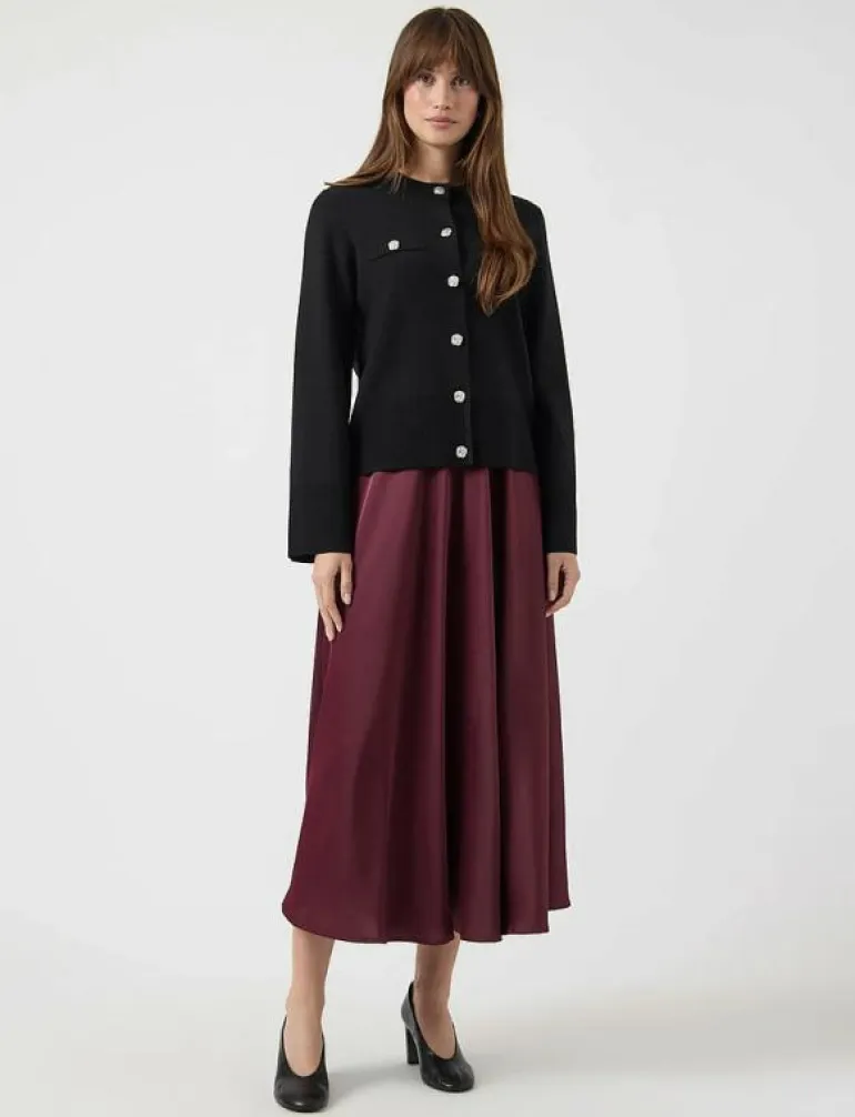 YASPIMI LS KNIT CARDIGAN S. - Koftor