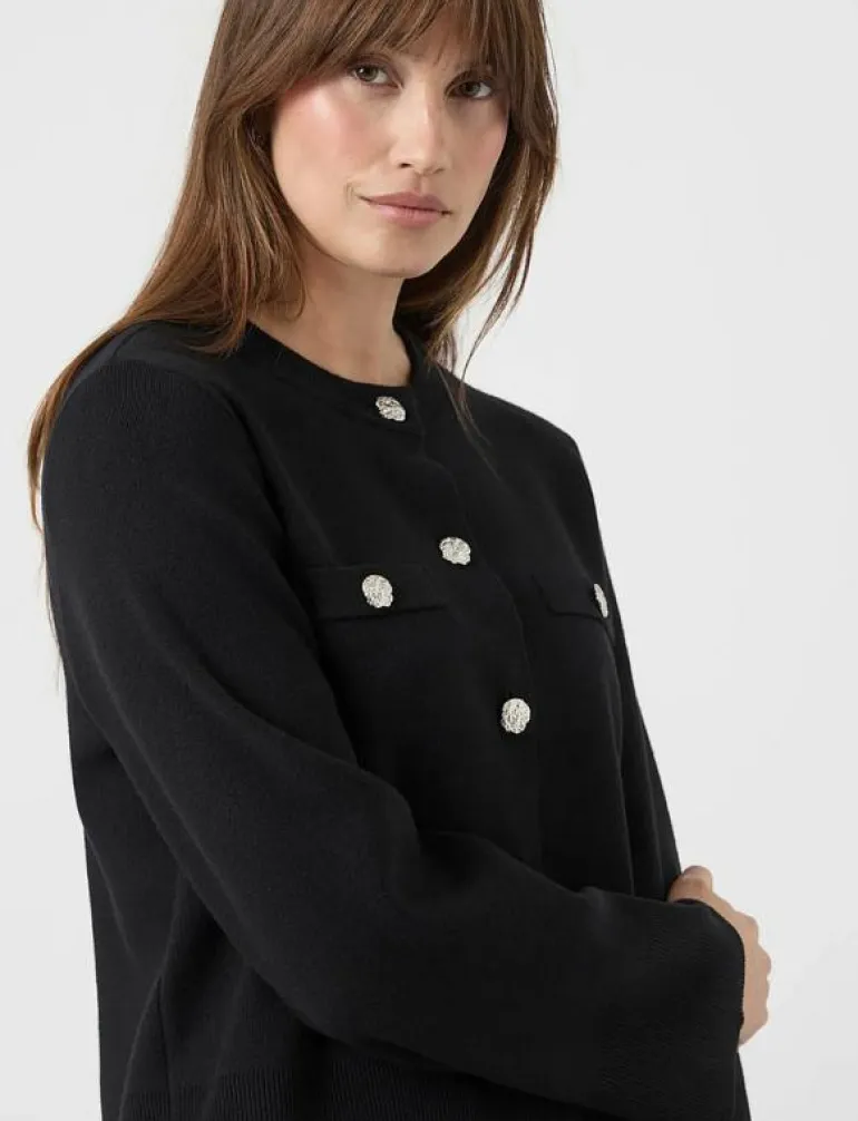 YASPIMI LS KNIT CARDIGAN S. - Koftor