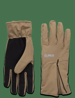 ZIPPER CUFF GLOVE -CHARCOAL - Fingervantar